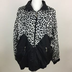 Vintage 80s 90s windbreaker Janeve jacket size L
