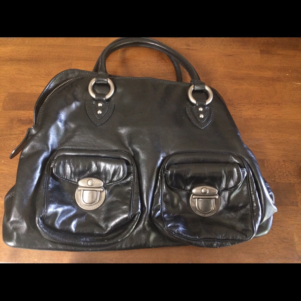 Marc Jacobs black leather bag