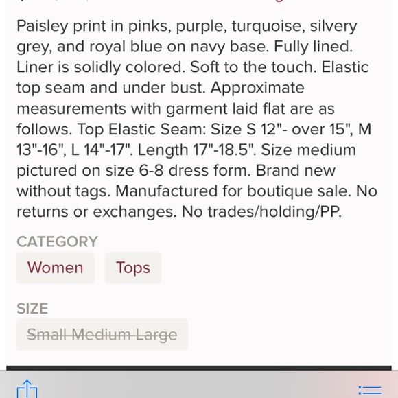 Beautiful Strapless Top - Picture 4 of 4