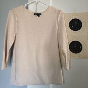 Vintage Ralph Lauren cream sweater size small!
