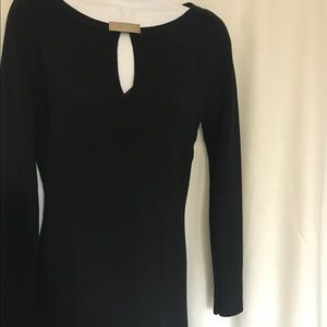 Laundry by Shelli Segal black dress, long sleeves