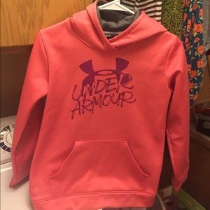 GIRLS YOUTH Large Under Armour Hooded Sweatshirt
