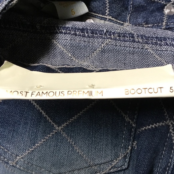 Almost Famous Premium Jeans Boot Cut Cross Stitch - Picture 6 of 8