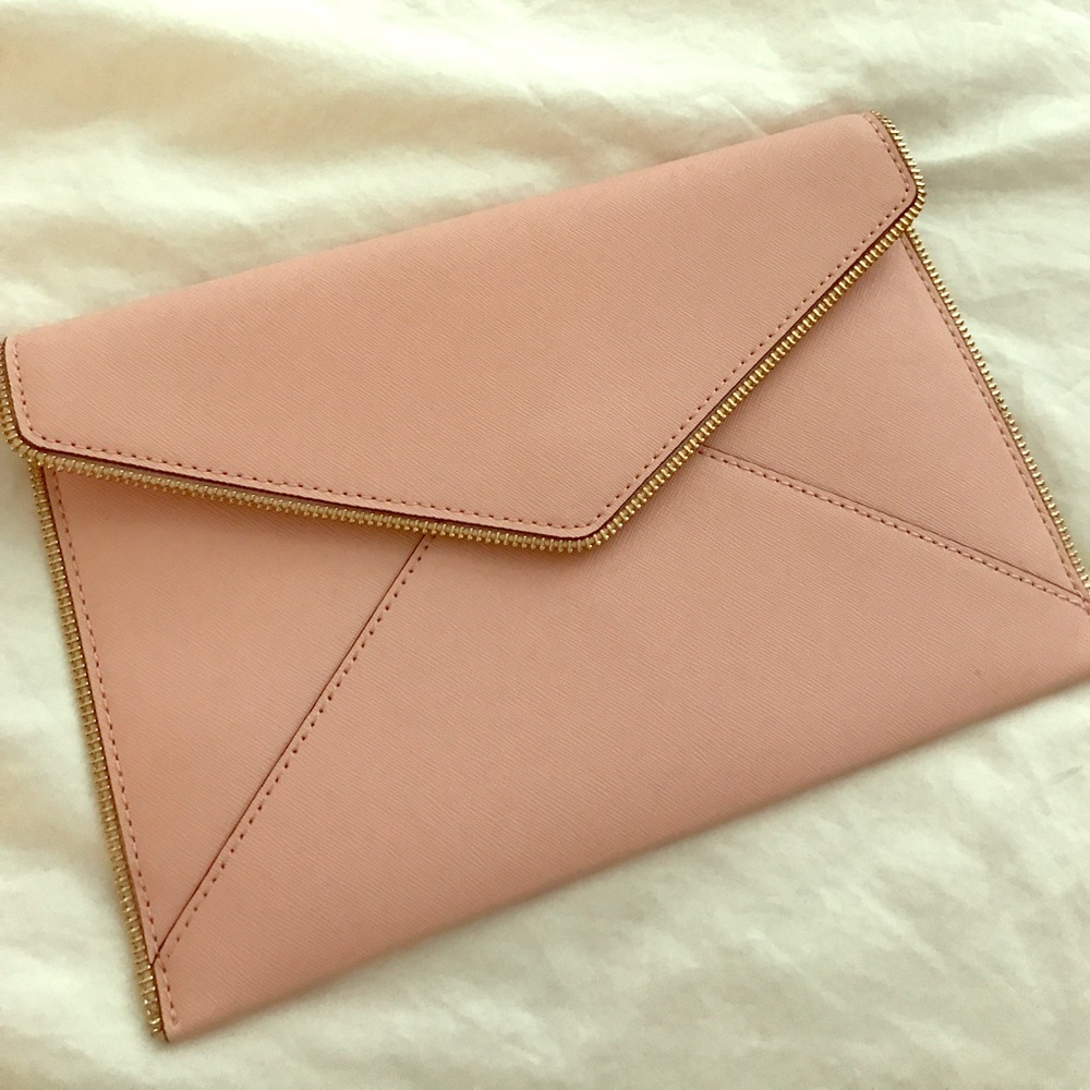 Rebecca minkoff blush pink clutch