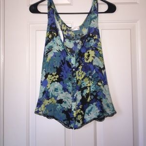 Free People floral tank top