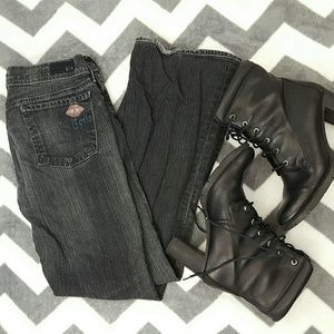 Citizens Of Humanity Dark Wash Ingrid Flare Bisou