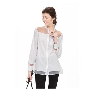 Banana Republic see through shirt