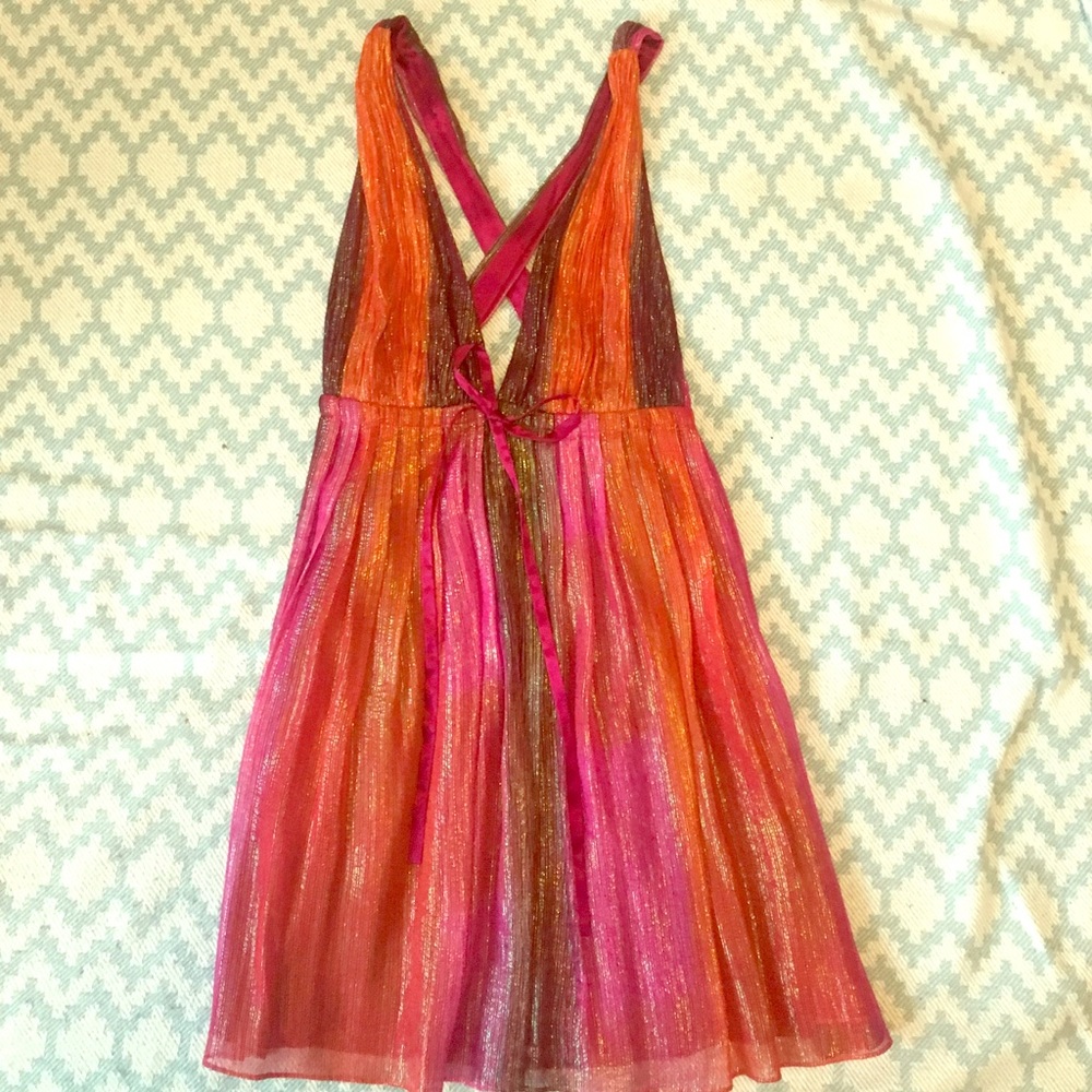 Alice + Olivia bright mini dress