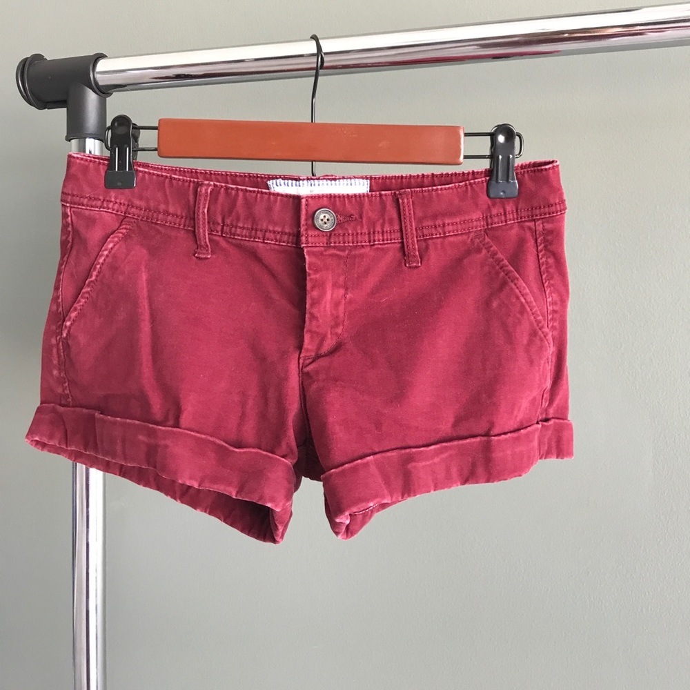 Burgundy Shorts