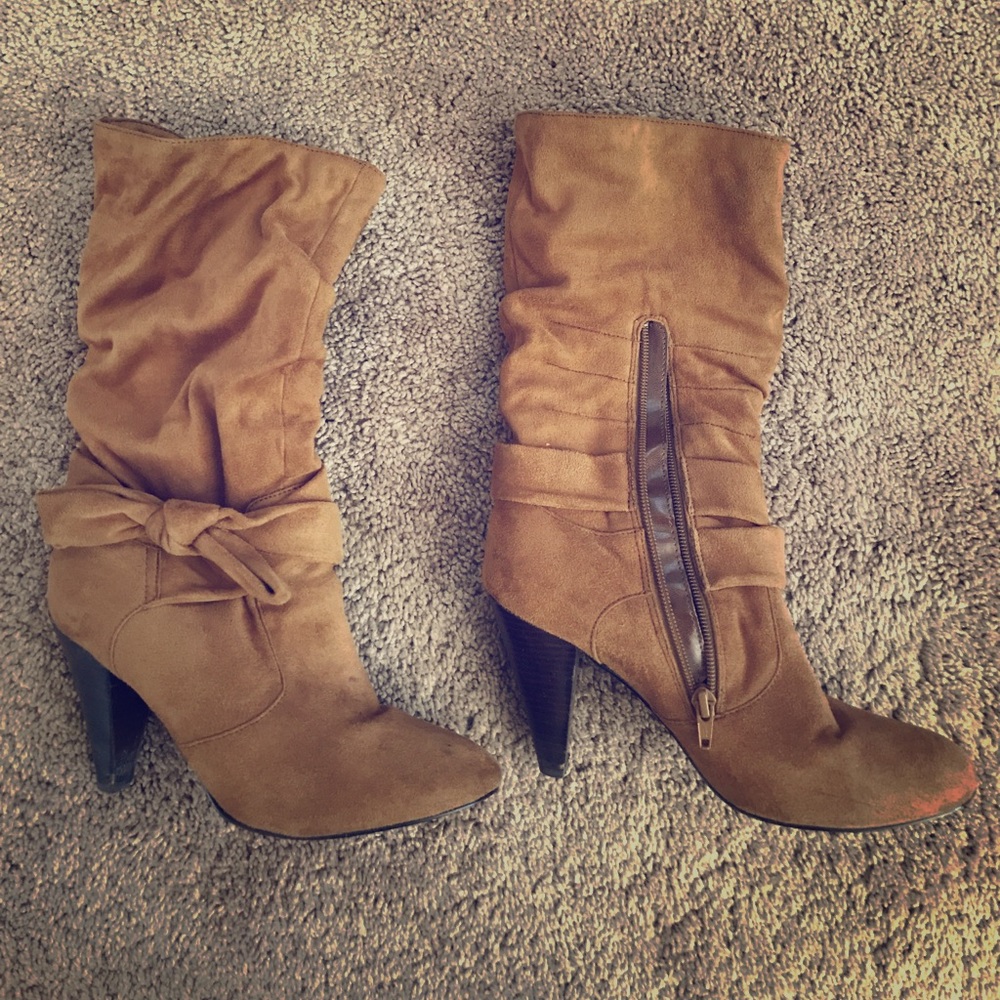 Faux Suede Boots