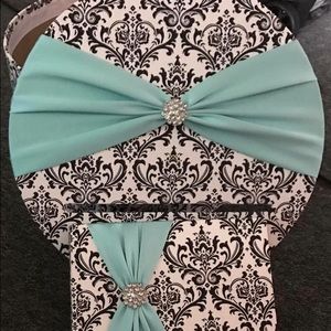 Damask & Tiffany Blue Card Box & Guest Book