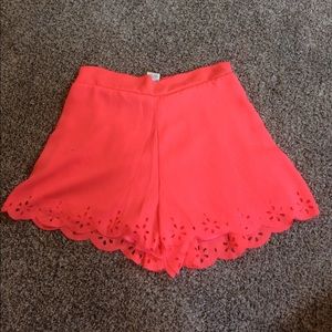 Bright pink shorts: XS: Charlotte Russe