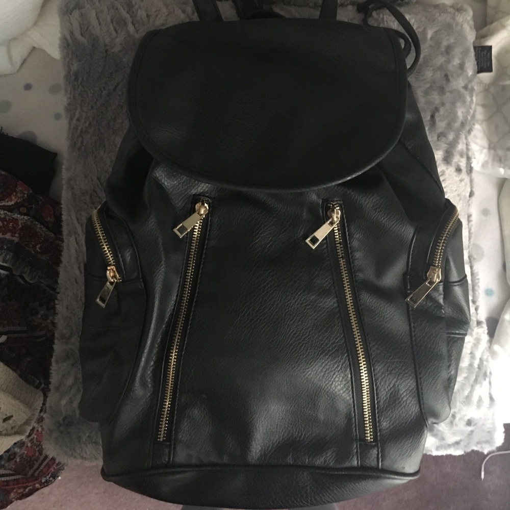 "Leather" backpack