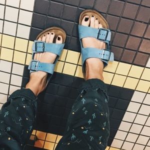 Light Blue Birkenstocks