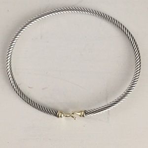 David yurman cable buckle bracelet with gold
