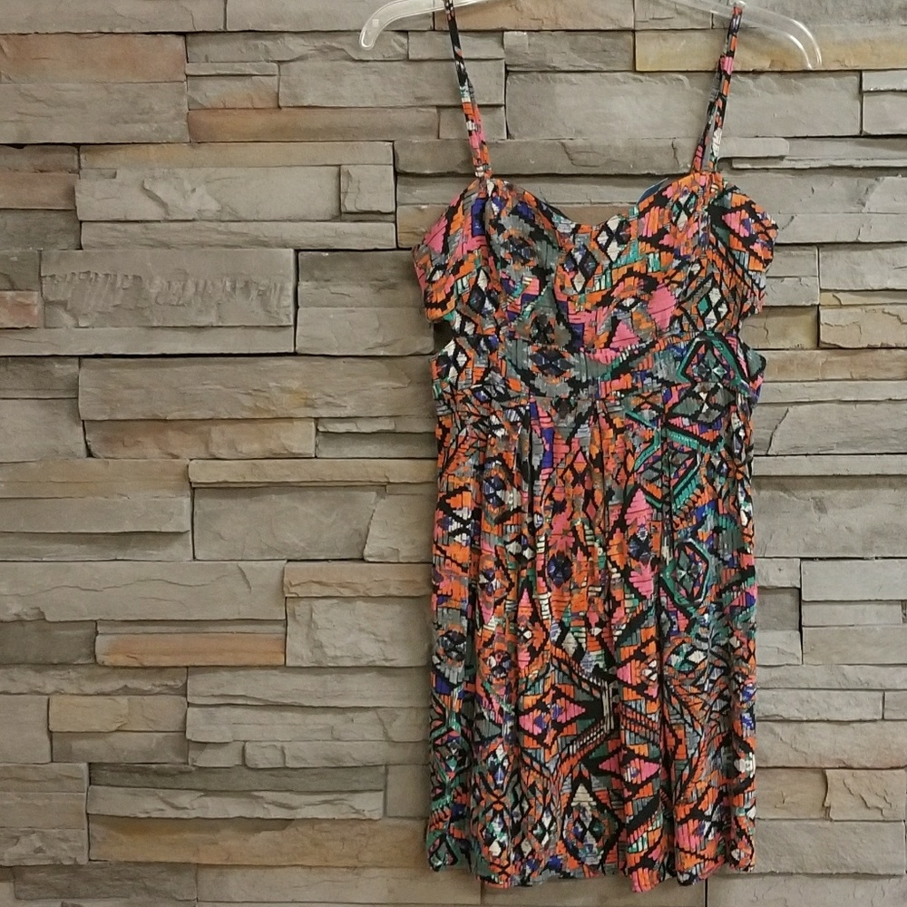 Material Girl Print Dress