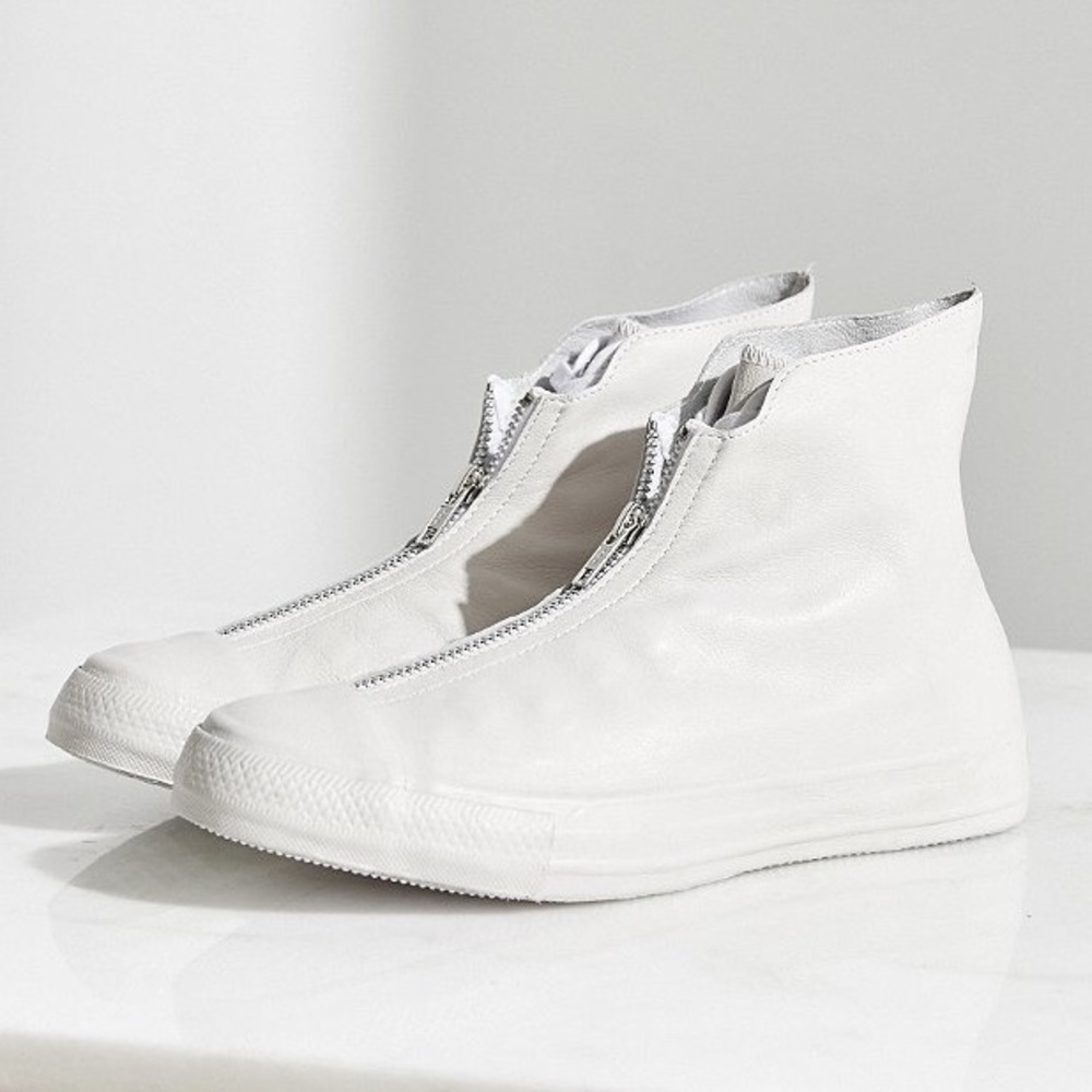 CONVERSE SHROUD WHITE WOMENS LEATHER SHOES NEW - Picture 3 of 8