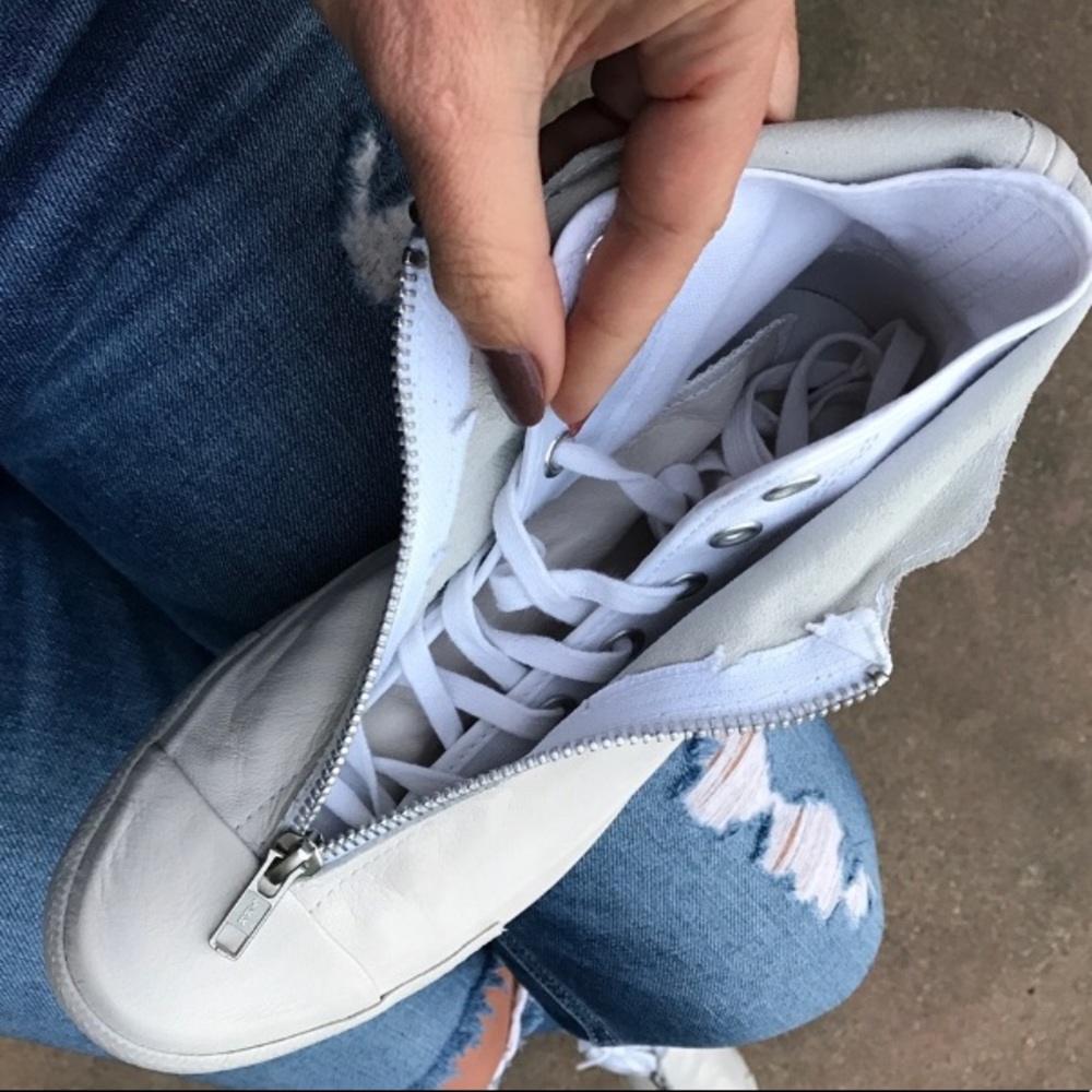 CONVERSE SHROUD WHITE WOMENS LEATHER SHOES NEW - Picture 4 of 8