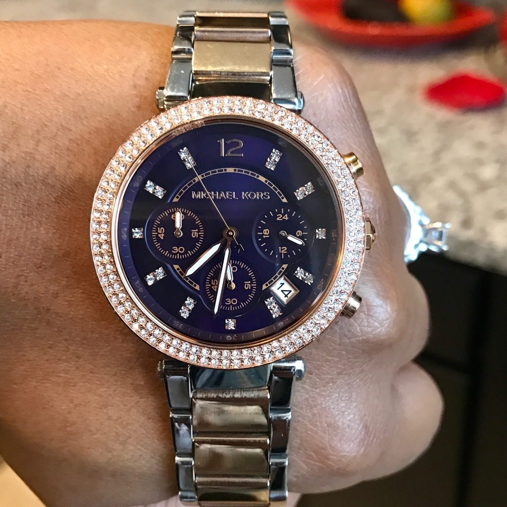 Michael Kors Parker Watch:: MK6108:: Purple Face