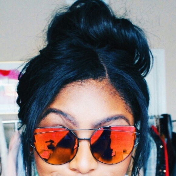 Karis' Kloset Accessories - Accessories | Orange trendy mirror cat eye sunnies