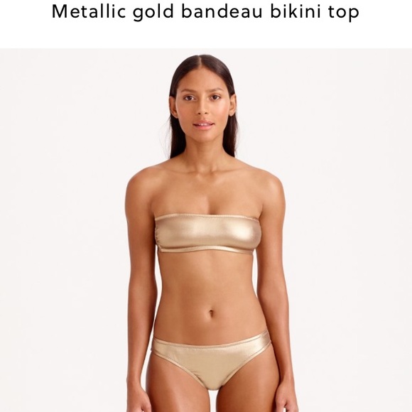 gold bandeau bikini