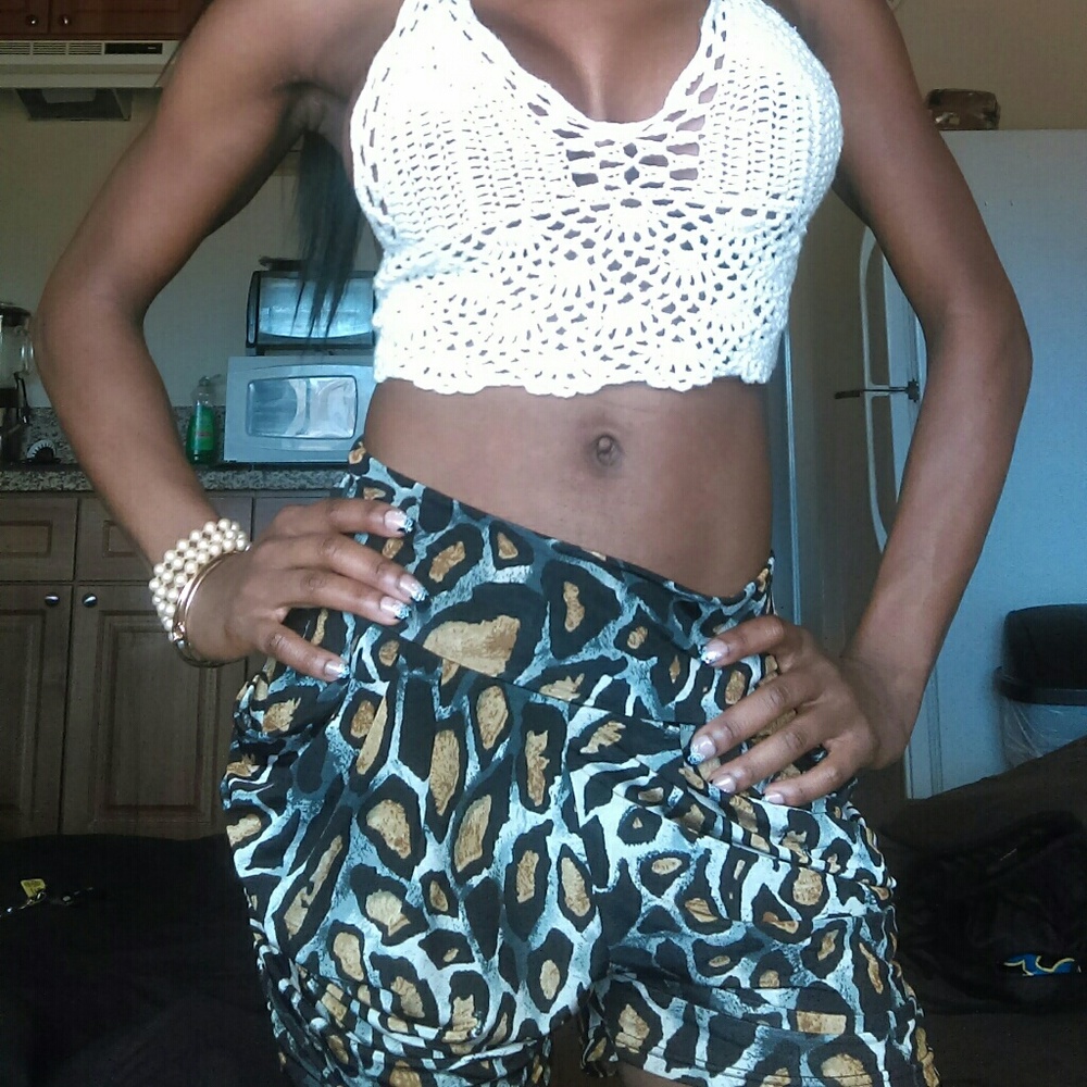 Animal Print Shorts