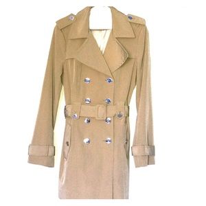 Calvin Klein, Taupe Trenched Coat