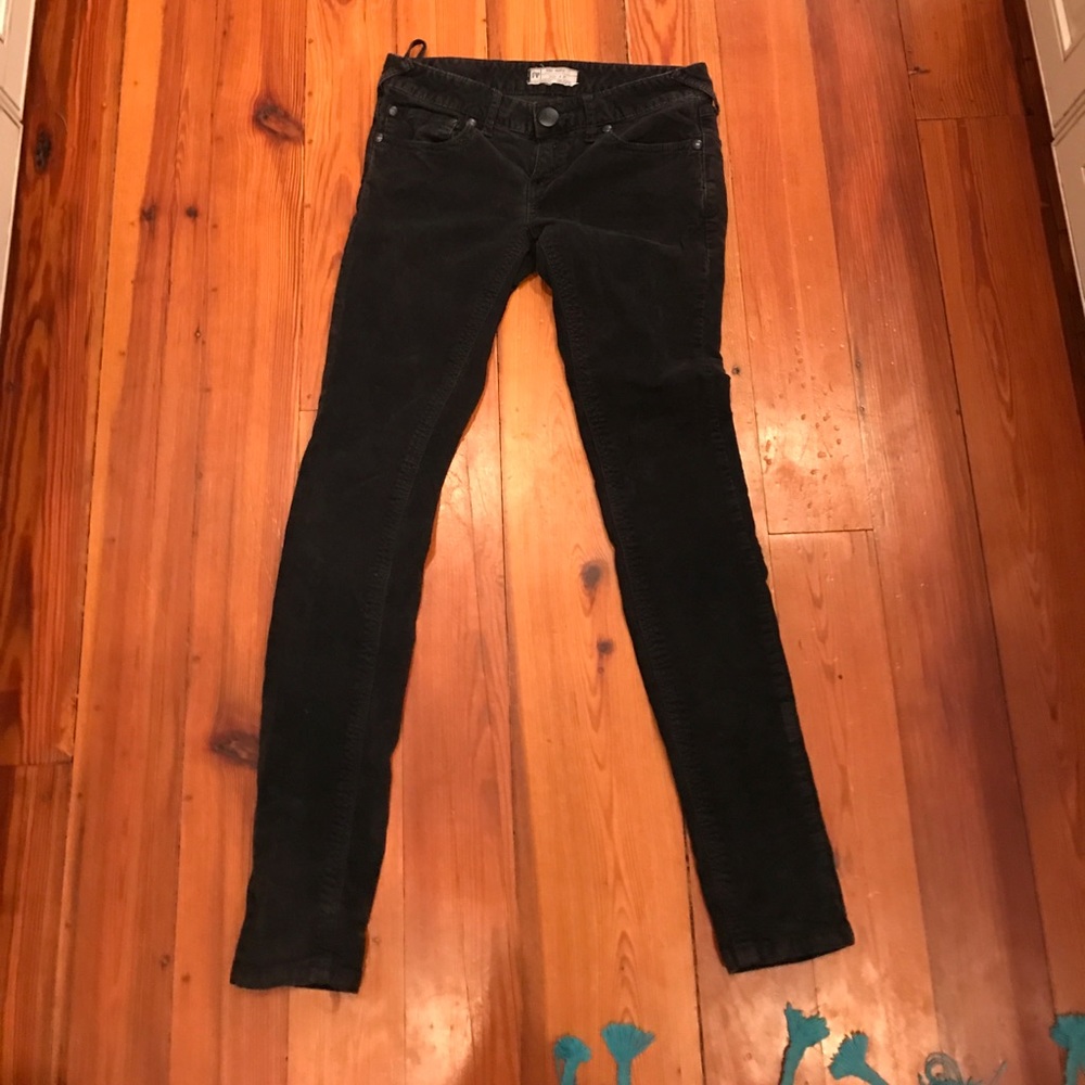 Free people black corduroys