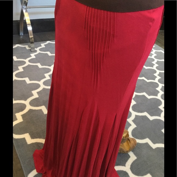 Flash Sale🔥🔥 Maeve Red Maxi Skirt - Picture 5 of 7