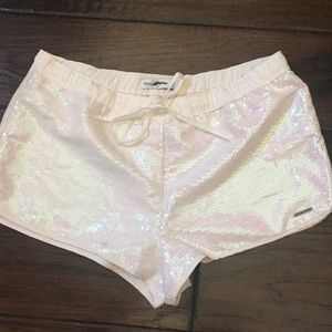 A&F sparkle shorts
