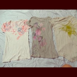Lot of 3 American Eagle flower tops