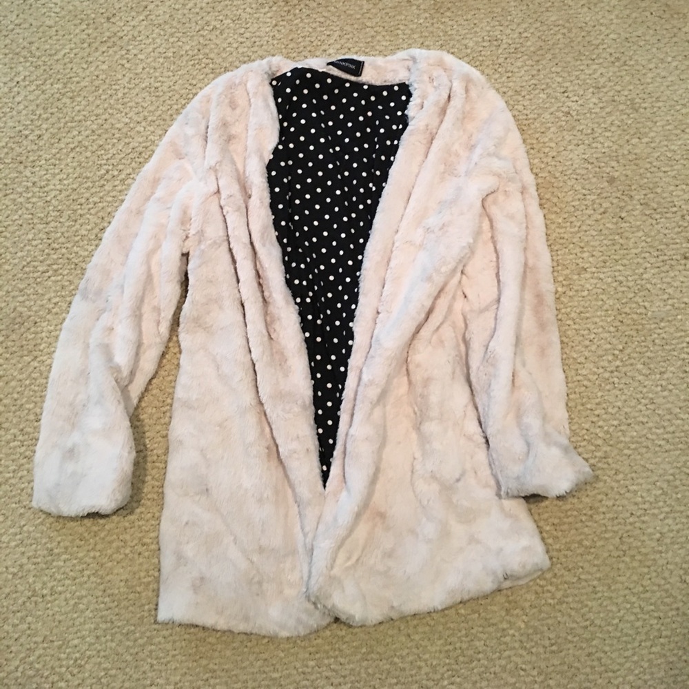 Cream Fur Jacket MINKPINK