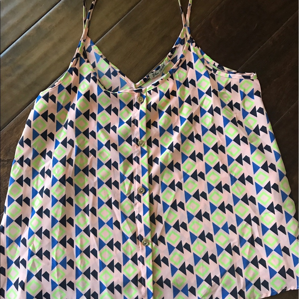 Tank with spaghetti strap