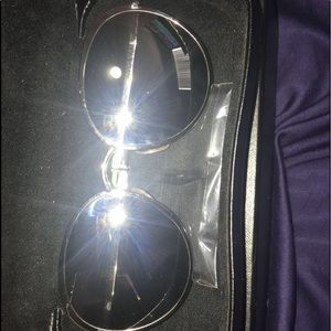 Chanel Mirror Oval circle Glasses
