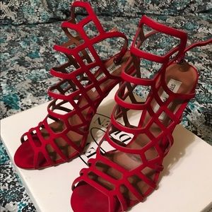 Red slithur Steve Madden shoes