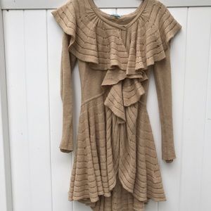Anthropologie Leifnotes Ruffled Sweater