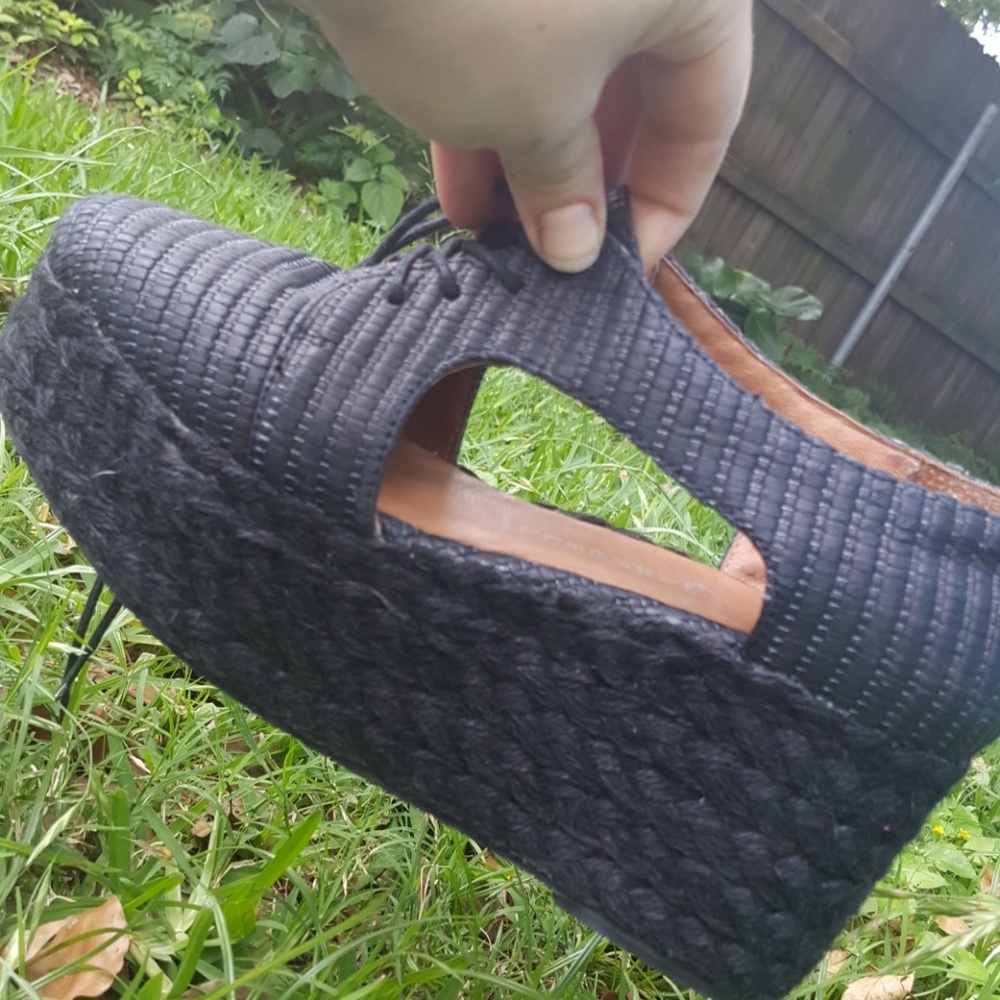 Jeffrey Campbell platform cut out loafers