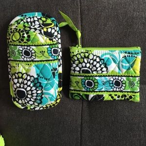 Vera Bradley Double Eye Case & Zip Coin Purse