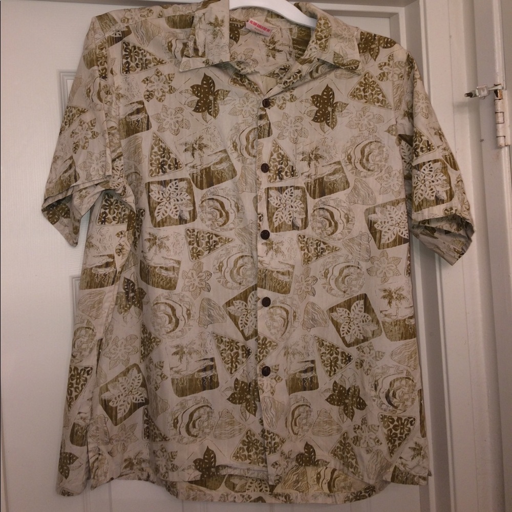 Vintage 90s Hawaiian Button Up Shirt