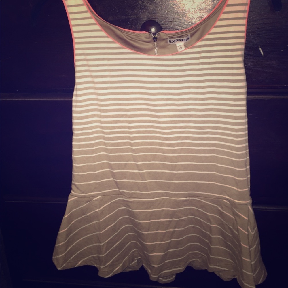 Express peplum tank