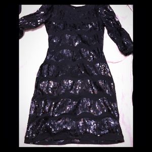 Black sequin dress
