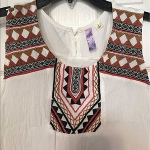 Embroidered top