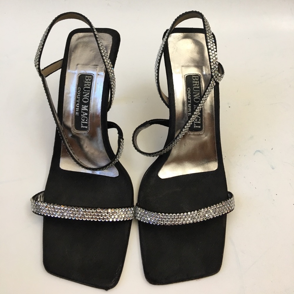 Bruno Magli Couture Strappy Stiletto Heels 6.5