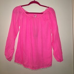 NWT Lilly Pulitzer pink off the shoulder Enna Top