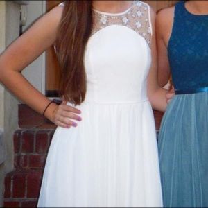 White formal dress