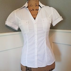 Express Short-Sleeve Button-Down