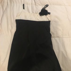 Black and white formal dress