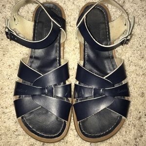 Navy Blue Salt Water Sandals