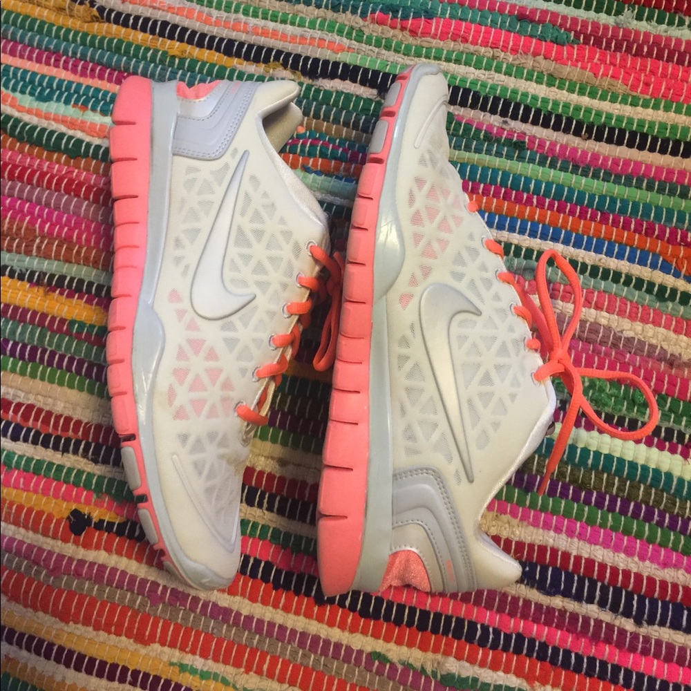 Women's Nike running shoes.
