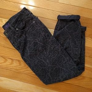 Black Capris flower floral design